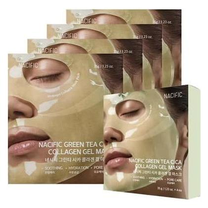 Nacific Green Tea Cica Collagen Gel Mask Set (0000102225)