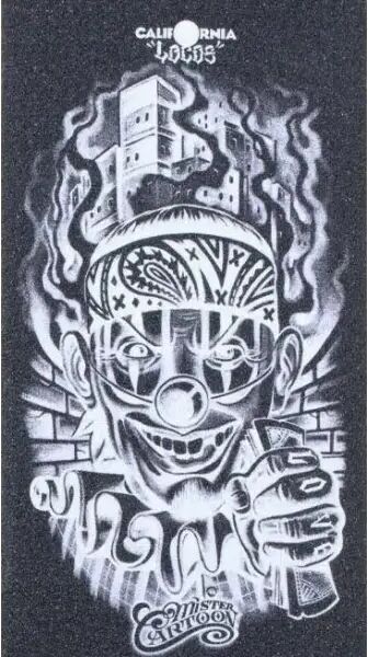 Griptape California Locos X Mister Cartoon (9" - Payaso)