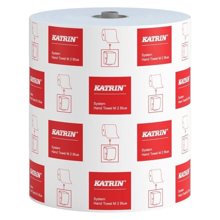 Katrin Handtuchrollen System M2 2-lagig blau, 6 Rollen (6x) (98514)