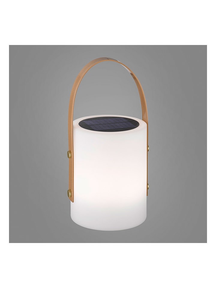 FH Lighting LED-Solarleuchte "Bari" mit Farbwechsel in Weiß - (H)34 cm - onesize