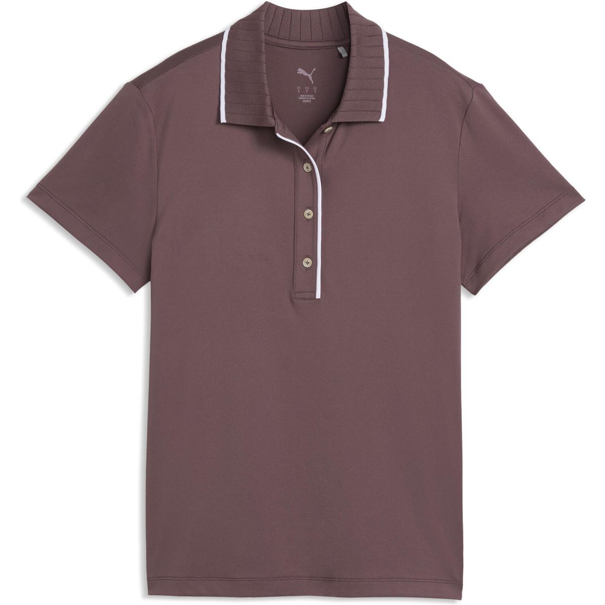 Puma W Cloudspun Bridges SS Polo rich cocoa (21) S 629245-21-S