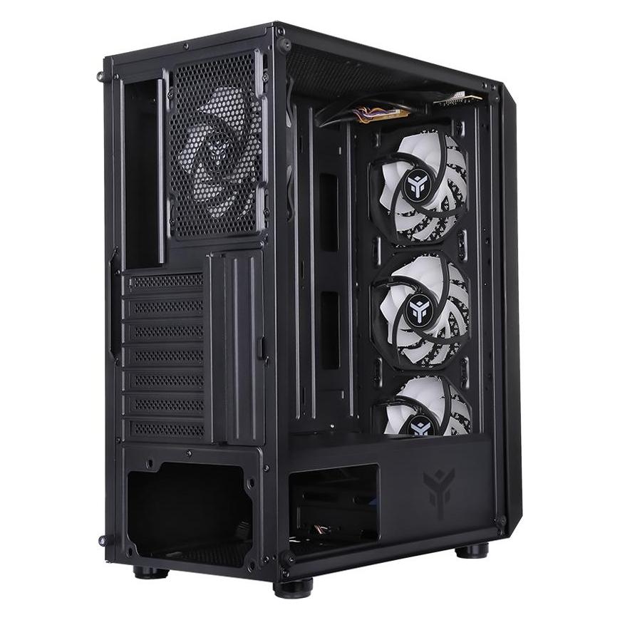 Itek ITGCAST33B Computergehäuse Midi Tower Schwarz (ATX, ITX, mATX) (ITGCAST33B)