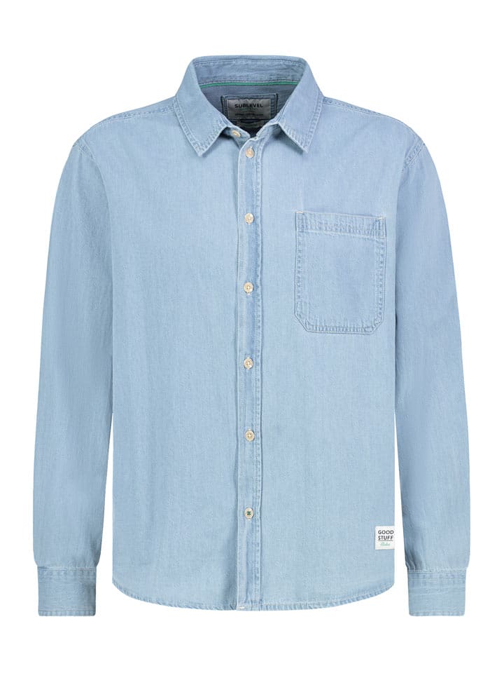 Sublevel Jeanshemd in Hellblau - M