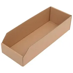 Transpak, Kellerregal, Regalkasten L400xB150xH100mm braun 1-wellige Pappe