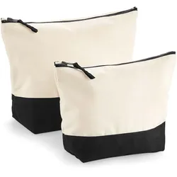 Westford Mill Canvas Accessoires Tasche Kulturbeutel W544 natural/black M (19 x 18 x 9 cm)
