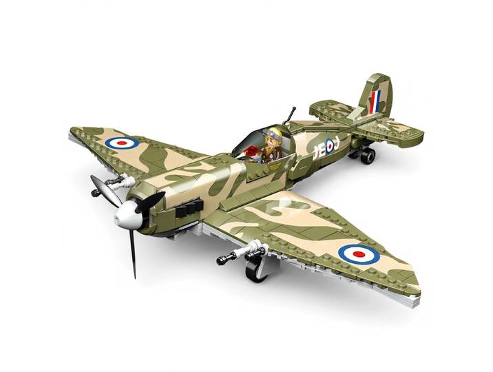 Ensemble de jouets de blocs de construction CAYI pour la rentrée scolaire Spitfire Fighter MK9 526 pièces ABS pour constructeurs passionnés