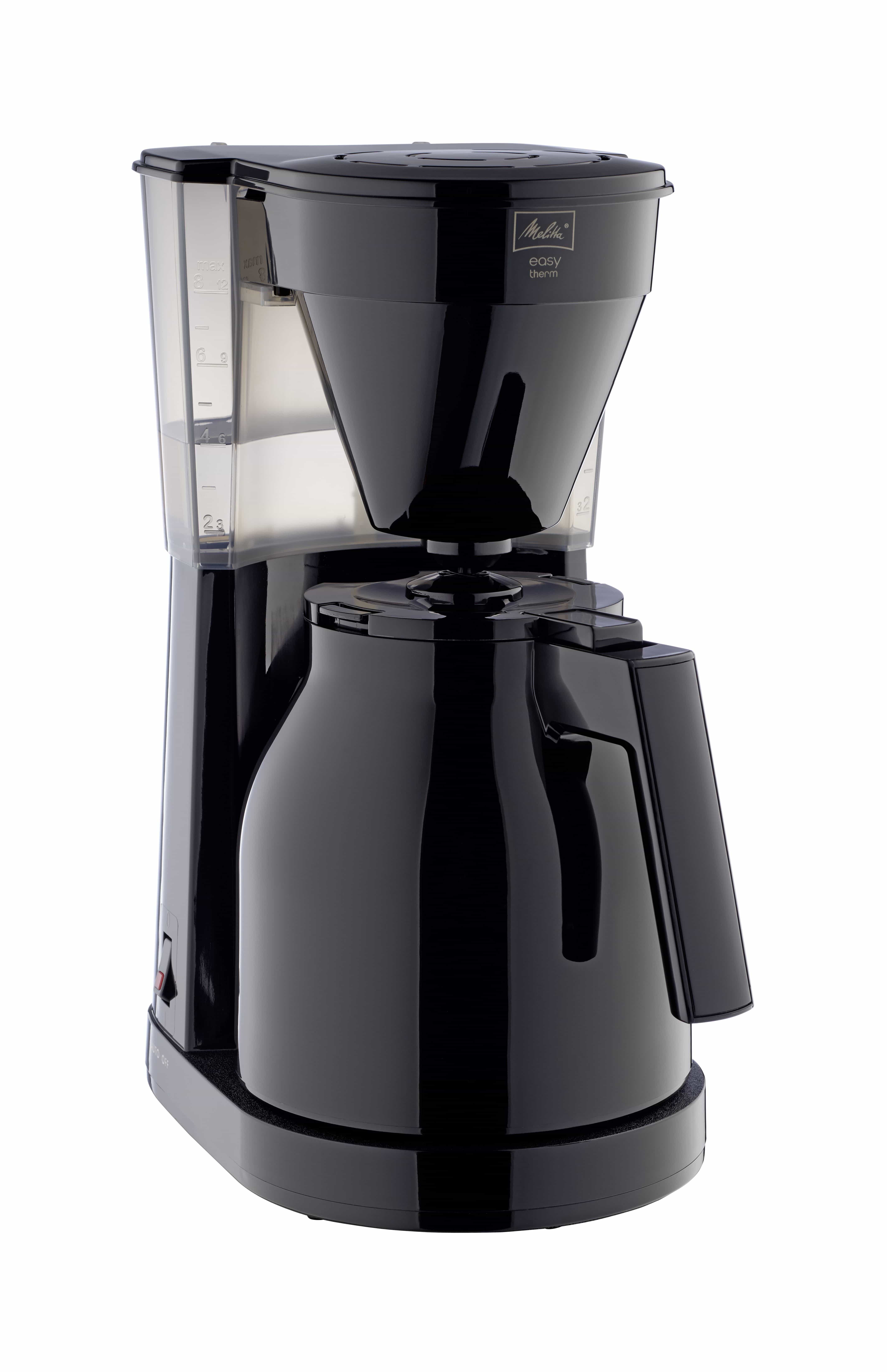 Melitta 1023-06 Easy II Therm 8 Tassen Thermo Filterkaffeemaschine (Schwarz) 6762891