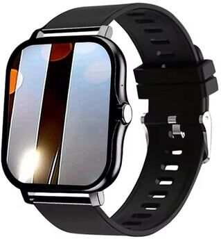 Shopalltechgadgets Bluetooth Smart Watch With Full Touch Screen And Heart Rate Monitor For Men & Women black