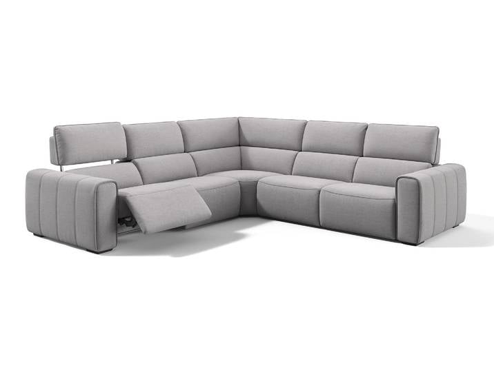 Stoff Wohnlandschaft MAROLA Ecksofa Sitzecke Polsterecke L-Form Couch