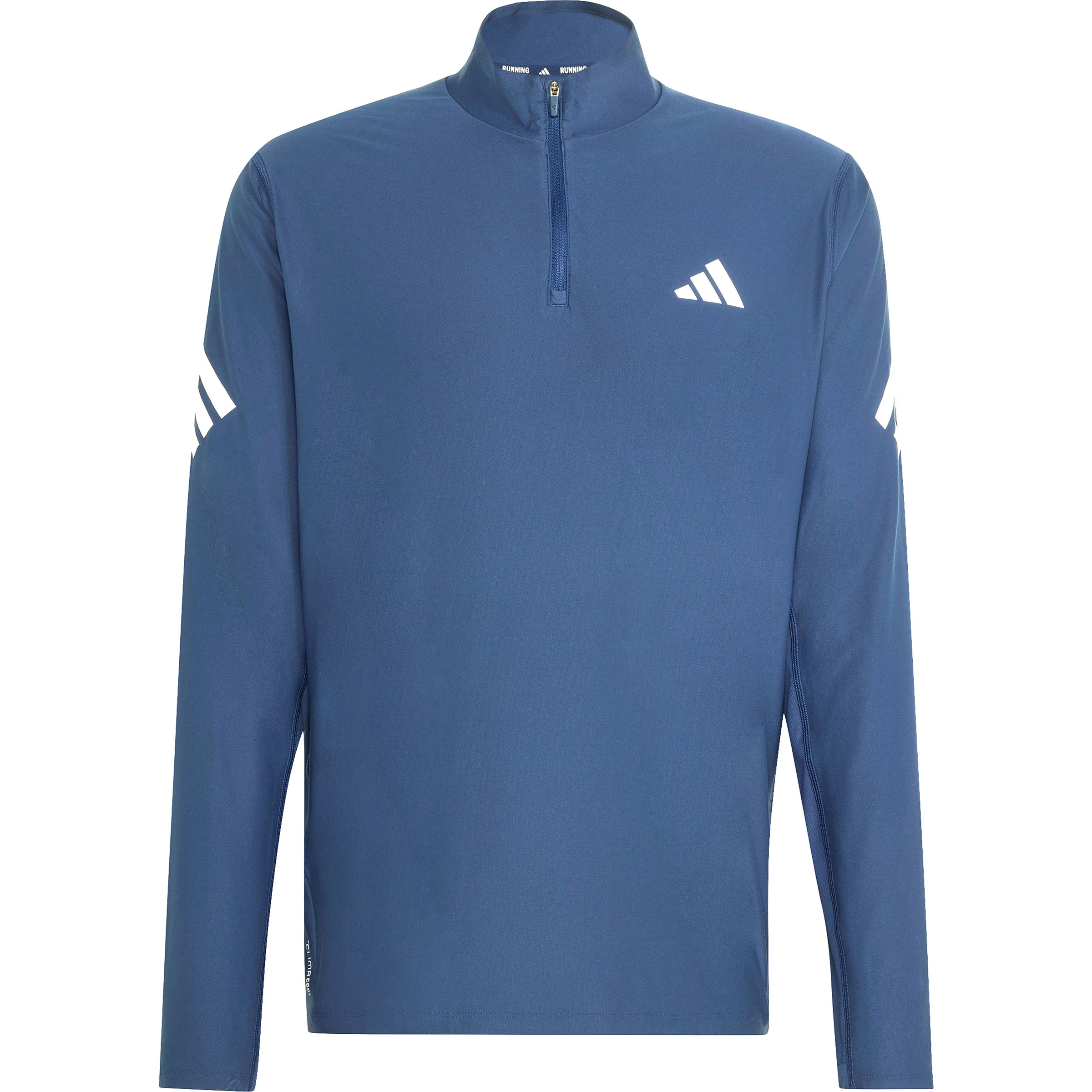 adidas Iconic Running Half Zip Herren Laufshirts blau Größe L Laufen | Training & Fitness Schnell trocknend