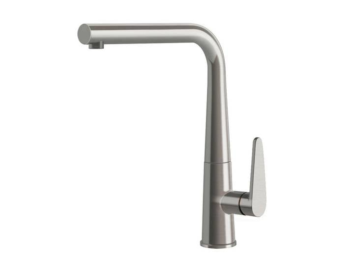 Systemceram Küchenarmatur Tono, Edelstahl, Metall, 9.5x29.4x25.4 cm, schwenkbarer Auslauf 360°, Küchen, Küchenausstattung, Küchenarmaturen