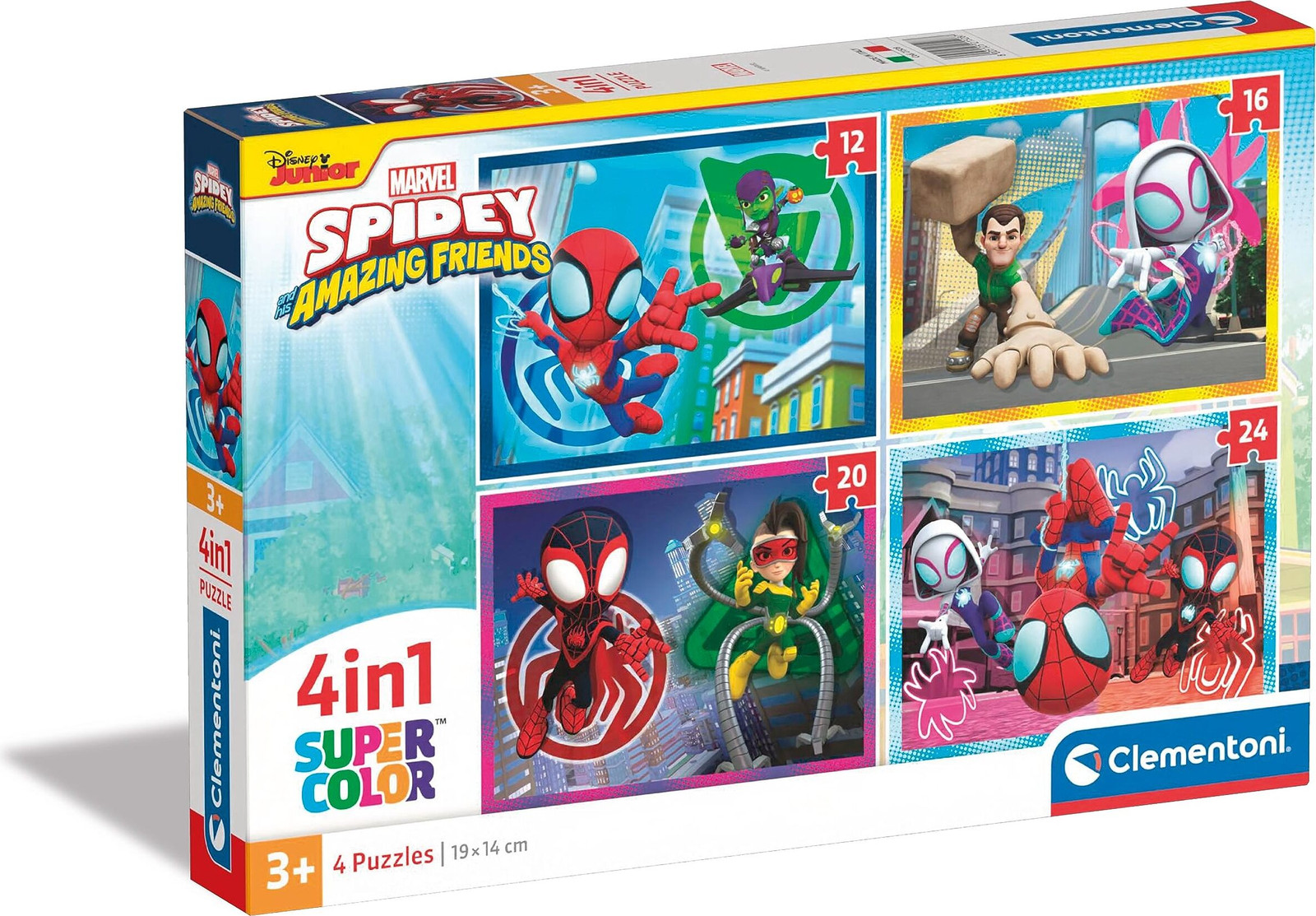 Clementoni Spidey & His Amazing Friends Stripfiguren, 12 stuks
