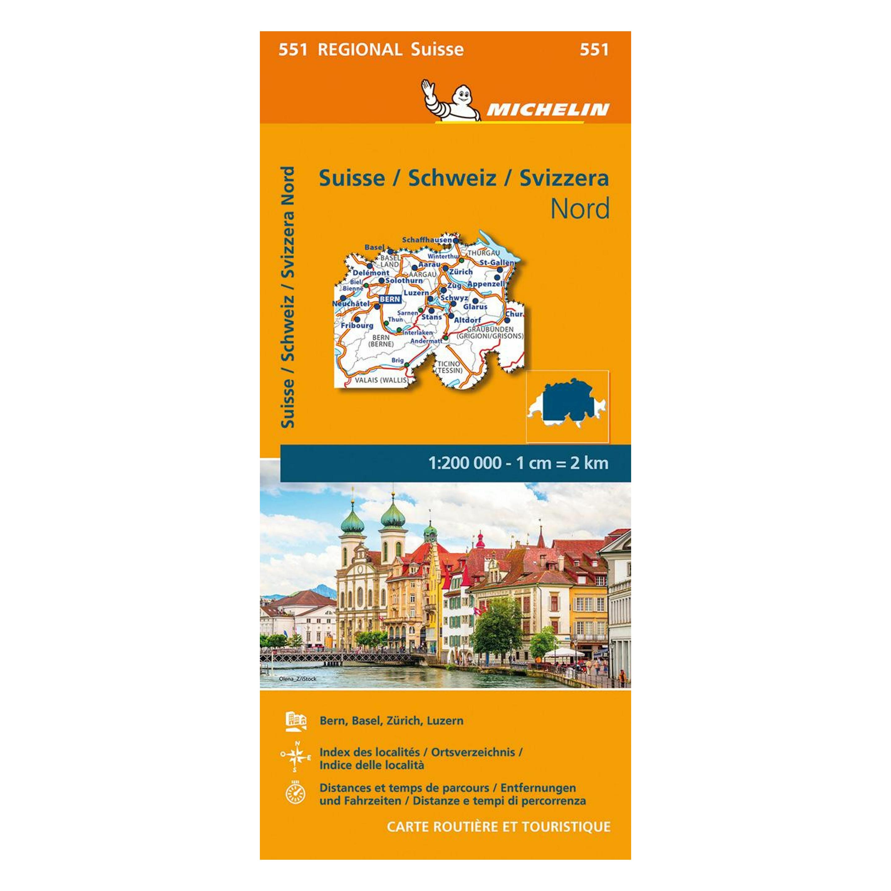 Michelin Editions Des Voyages Michelin Karte Schweiz Nord. Suisse Nord. Svizzera Nord (35116341)