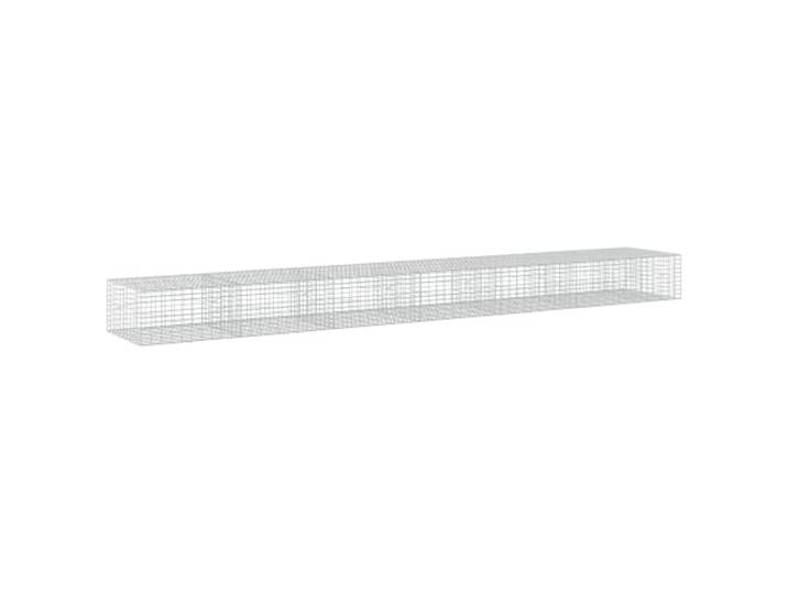 Gabion aus verzinktem Stahl, 650 x 100 x 50 cm, Draht 3,5 mm Verzinkter Stahl, Draht 3,5 mm, Maschen 5 x 10 cm, Haken und Clips, Outdoor, Garten, Landschaftsbau, Heimwerker