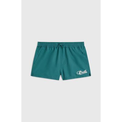 Badeshorts O'NEILL "ESSENTIALS SWIMSHORTS", Mädchen, Gr. 176 (170), N-Gr, grün (botanical heat), Obermaterial: 100% Polyester, Badehosen Badeshorts, für Children, schnell trocknendes Material, aus Polyester
