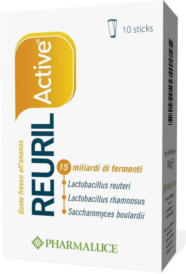 PHARMALUCE Srl Reuril Active, 10 Stick Orosolubili