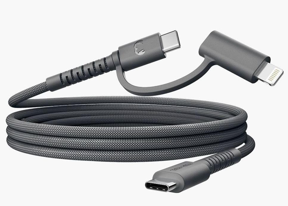 Fresh n Rebel FlexWave Stecker Lightning auf USB C 2 m (Schwarz) 00231913