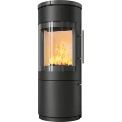 Kaminofen HARK 110 FlameKat 6 kW - Ofenkacheln: deco-schiefer - Korpus: graphit