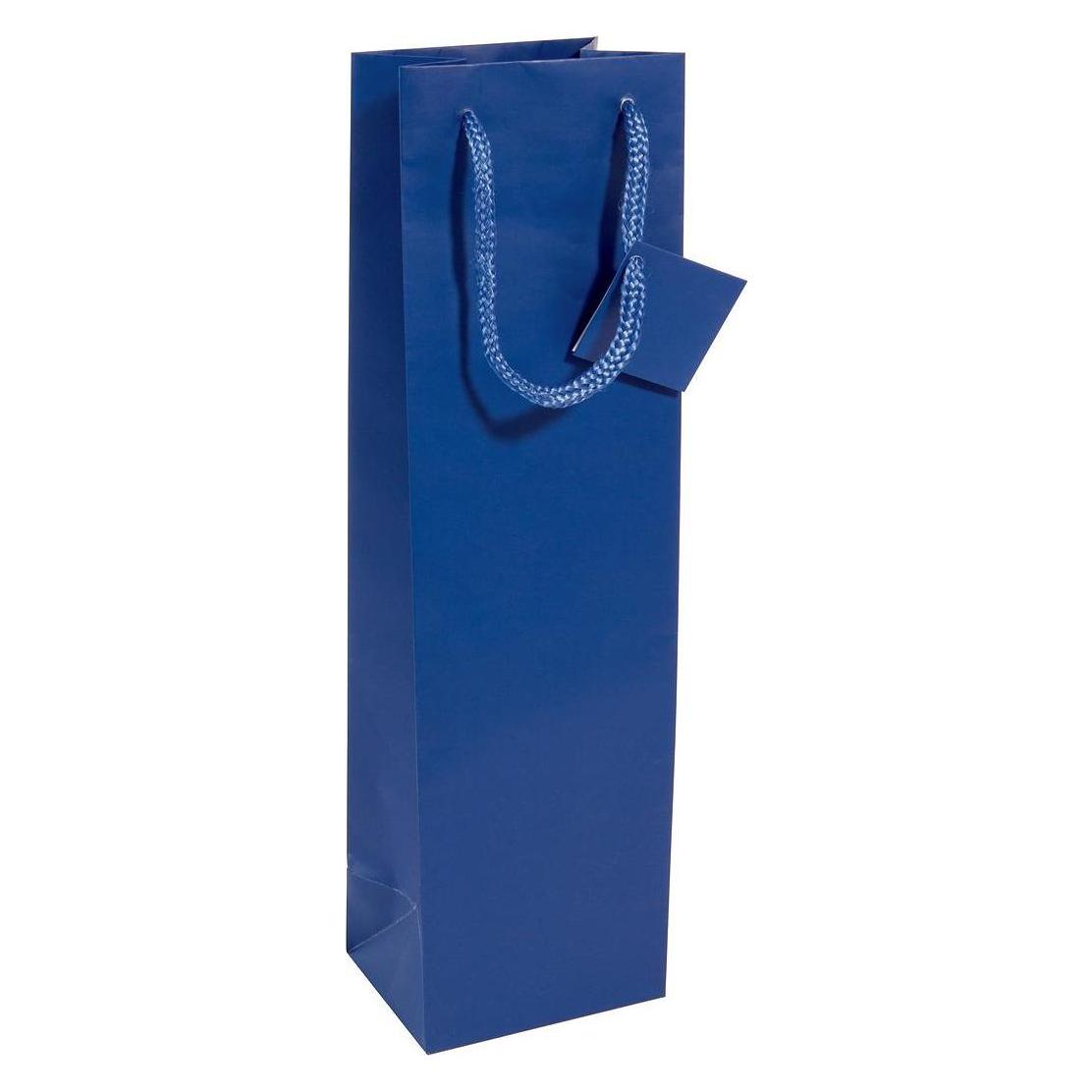 Sigel 5 Flaschenbeutel blau 10,0 x 35,0 cm (5x) (GT505)