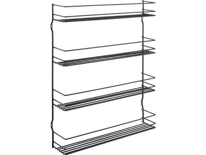 Metaltex - Kruidenrek Pepito 4 - 4 lagen - Zwart - 36x8x45 cm