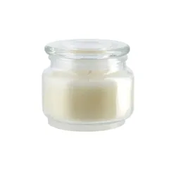 Kerze im Glas   ¦ creme ¦ Wachs,Glas ¦ Maße (cm): H: 8,5  Ø: 9.8