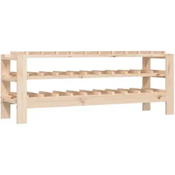 vidaXL Weinregal 109,5x30x42 cm Massivholz Kiefer