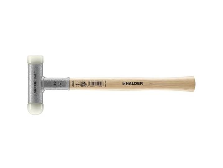 Maillet SUPERCRAFT\, Avec manche en hickory verni\, amortissant les vibrations et ergonomique et embout arrondi D=30 mm 3366.230