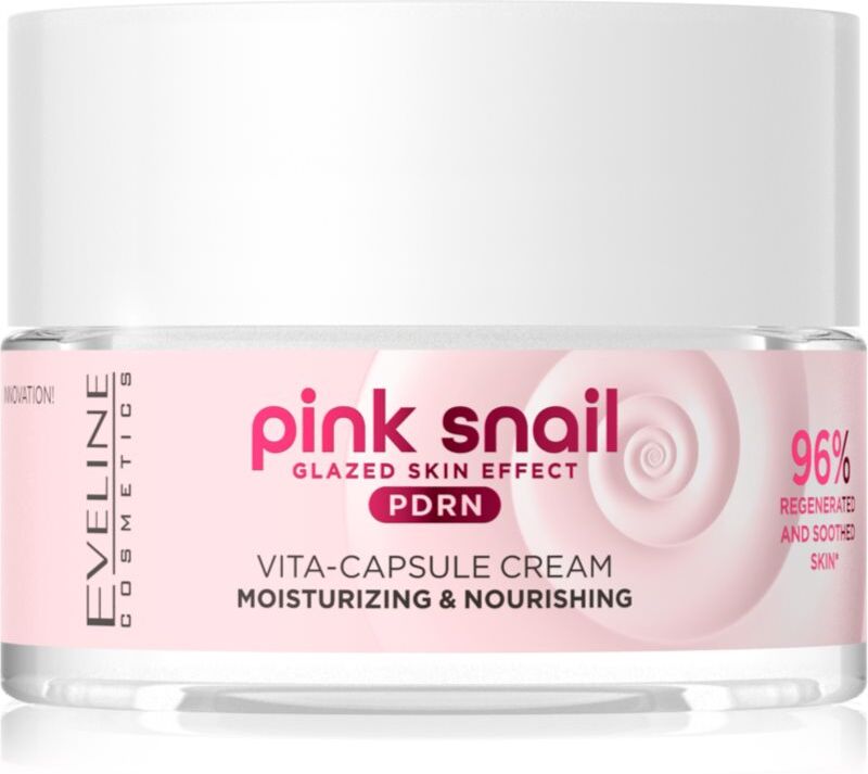 Eveline Cosmetics Pink Snail Glazed Skin Effect anti-wrinkle radiance cream 50 ml