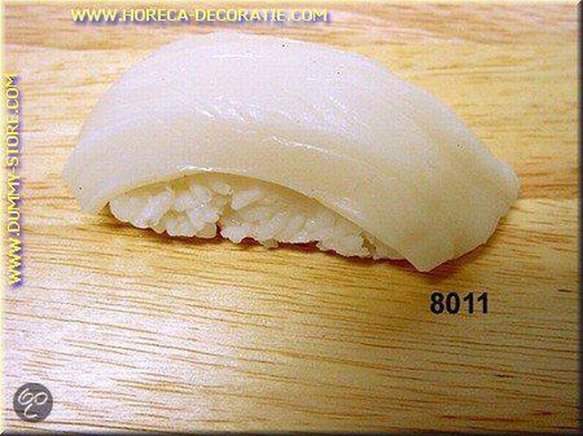 Nigiri Sushi Ika Inktvis dummy voor volwassenen