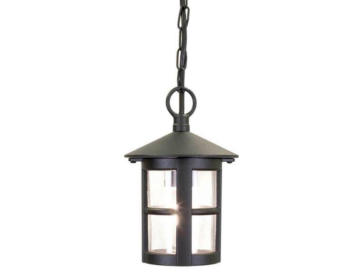 Elstead Lighting Aussenhängeleuchte Hereford, Schwarz, Metall, Glas, 26 cm, Europäischer Sicherheitsstandard, Schutzklasse I (Erdungsanschluss), CE, Lampen & Leuchten, Außenbeleuchtung, Außendeckenleuchten