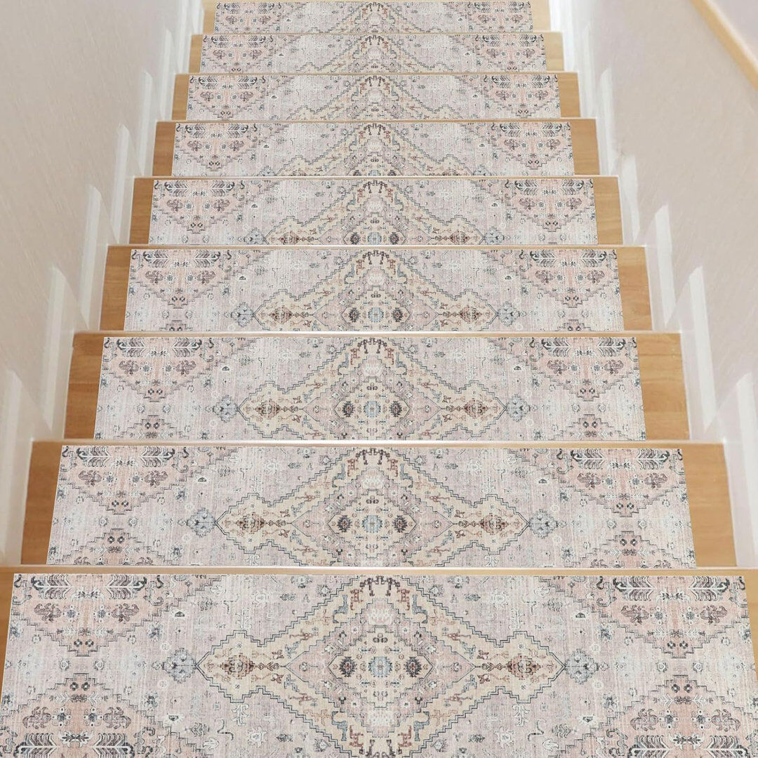 Marlow Home Co. Non-Slip Stair Tread Beige 76cm L X 20cm W