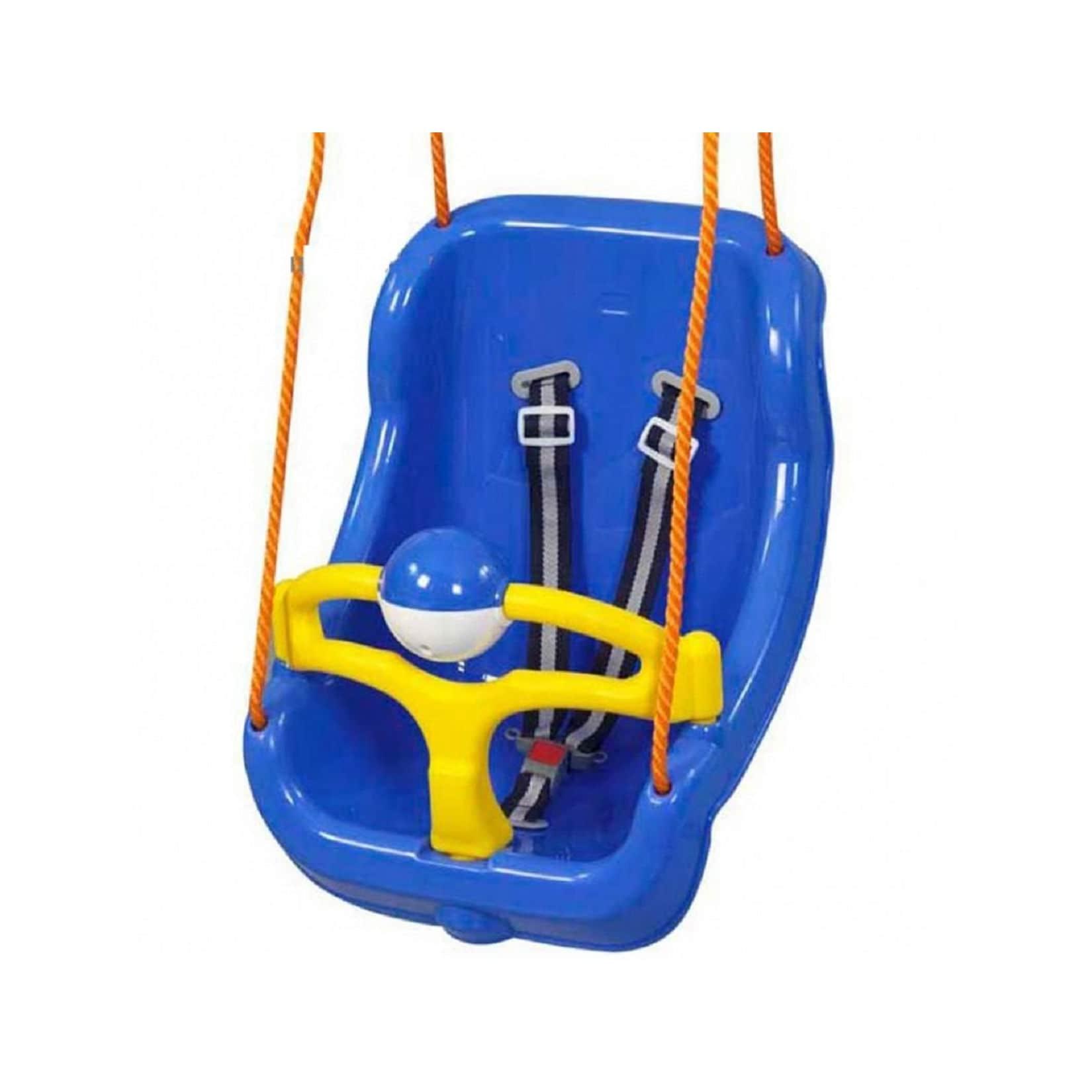 Pilsan Babyschaukel 2 in 1 Big Swing 06130, hohe Rückenlehne, abnehmbarem Bügel blau