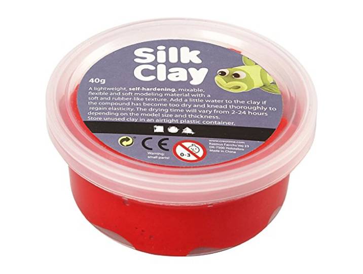 Creativ 40 g Zijdeklei, Rood