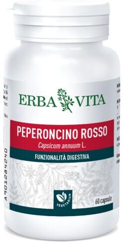 Erba Vita Peperoncino Integratore Digestivo 60 Capsule