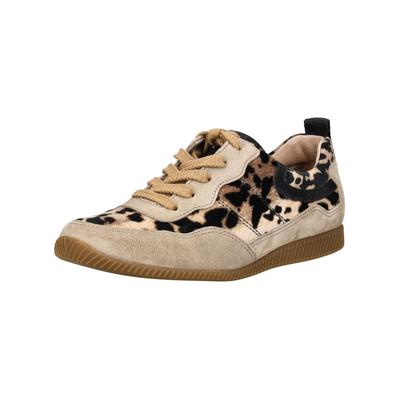 Sneaker PAUL GREEN "Paul Green Sneaker Leder", Damen, Gr. 37,5, braun (beige, braun), Leder, Schuhe Sneaker