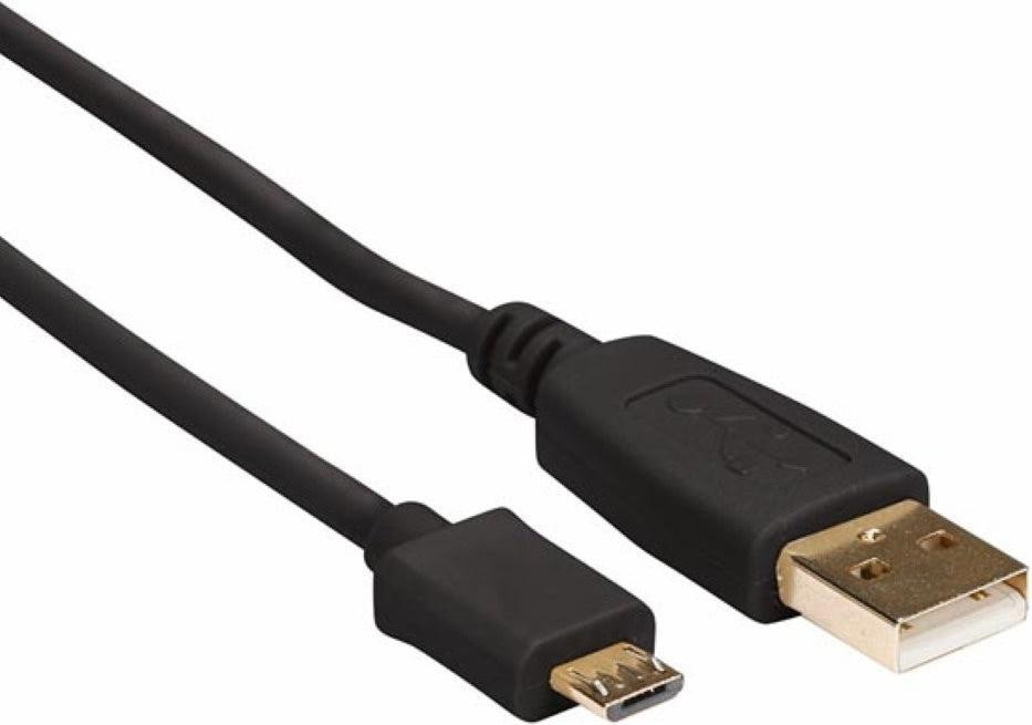 HQ Power USB 2.0 naar Micro-USB kabel, goudkleurig, 0,75 m