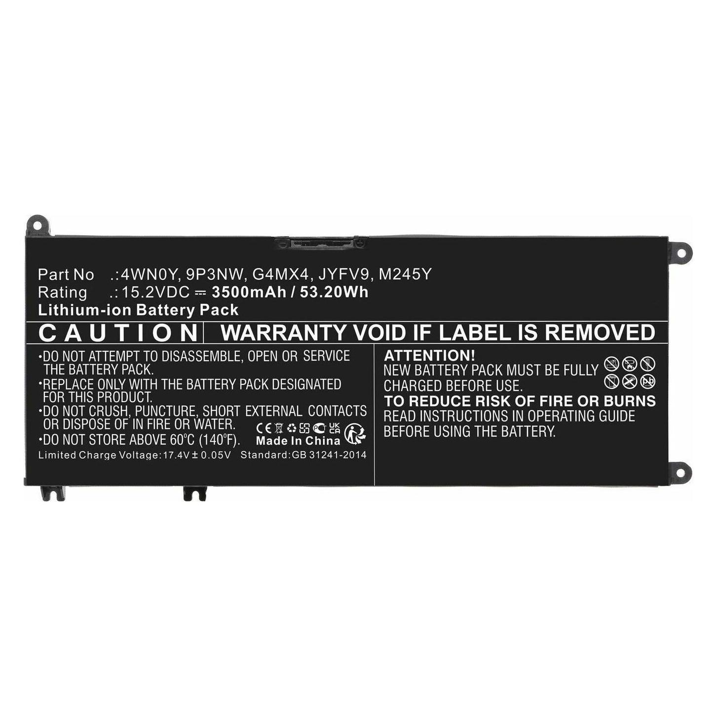 CoreParts Battery for DELL Computer (3685 mAh) (MBXDE-BA0274)