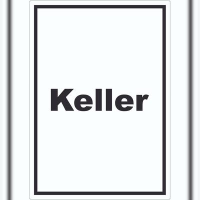 HB-Druck Keller Aufkleber mit Text hochkant A0 (841x1189mm)
