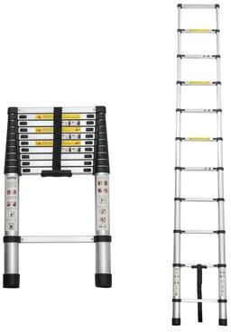 DEVERA 10.5FTFT Portable Multi-Purpose Aluminum Telescopic Extension Ladder