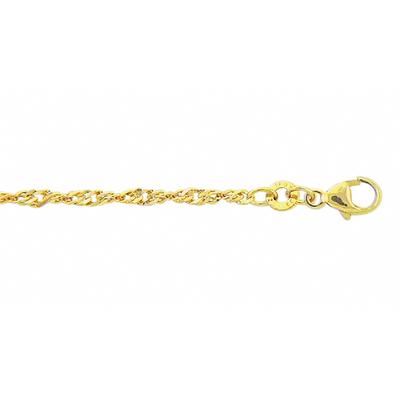 Goldarmband ADELIA´S "Damen Goldschmuck 333 Gold Singapur Armband 18,5 cm", gold, Armbänder, Damen, 18,5, Gold, Goldarmband, 18,5 cm 333 Gold Goldschmuck für Damen