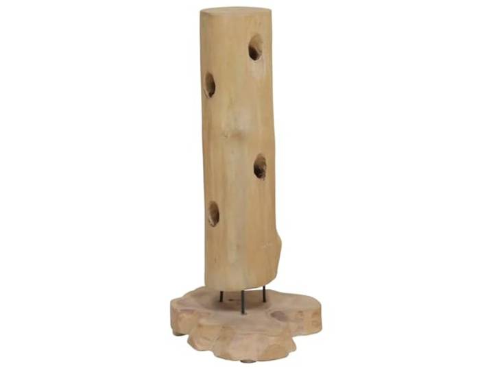 Xolmizyn Weinständer für 8 Flaschen aus massivem Teakholz, dekoratives Weinregal für Küche und Wohnzimmer, 40x30x80 cm