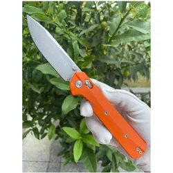 No Name, Mehrzweckmesser, Messer KNIVESPL The First Orange G10 14C28N