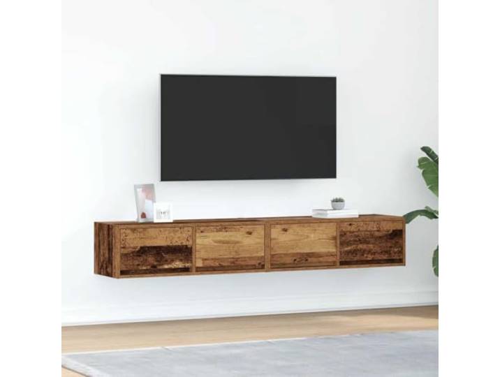 HEFZGDB TV-Schränke 2 STK. Altholz-Optik 80x31x25,5 cm Holzwerkstoff Wandschrank Sideboard Stauraum Möbel Aufbewahrung