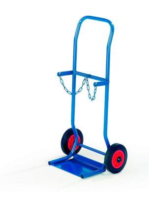 Stahlflaschenkarre für 2 Stahlflaschen Ø 140 mm bzw. 2 Flaschen Ø á 10 Liter,