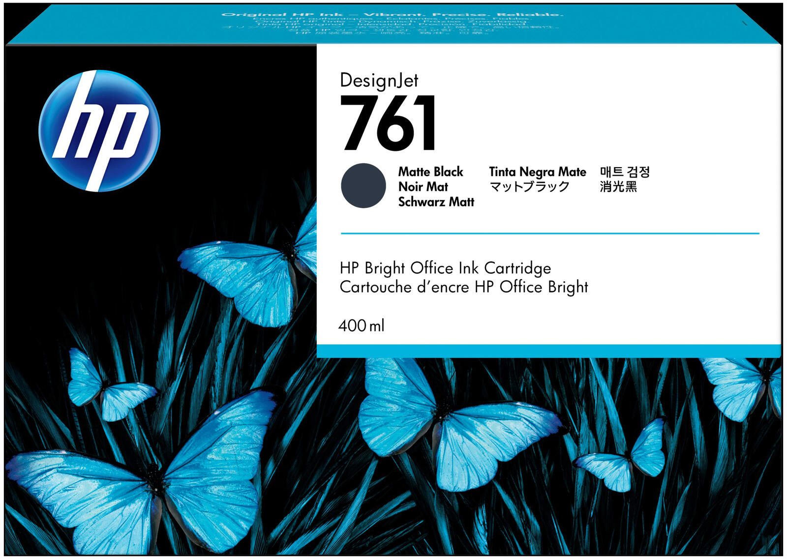 HP Inc. HP Original 761 Druckerpatrone schwarz 400ml (CM991A)