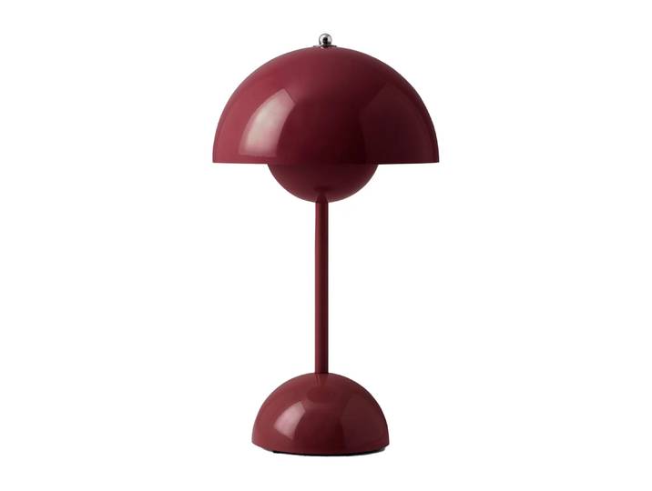 &Tradition Flowerpot VP9 draagbare tafellamp Dark plum