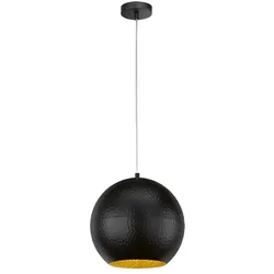 Pendelleuchte Esstischlampe Hängelampe Hammerschlag Wohnzimmerlampe schwarz gold