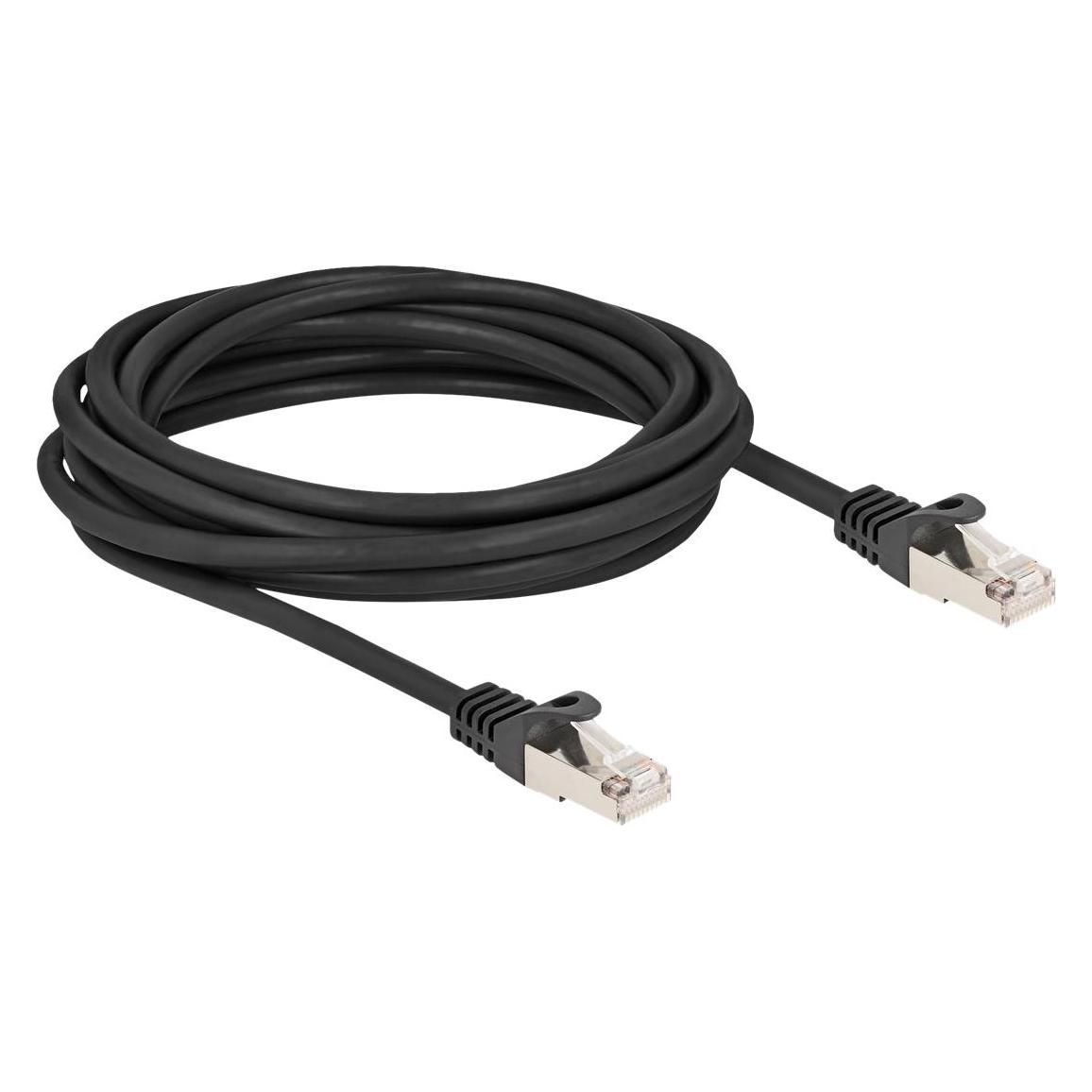 Delock Kabel RJ50 Stecker zu RJ50 Stecker S/FTP 5 m schwarz (S/FTP, 5 m) (80190)
