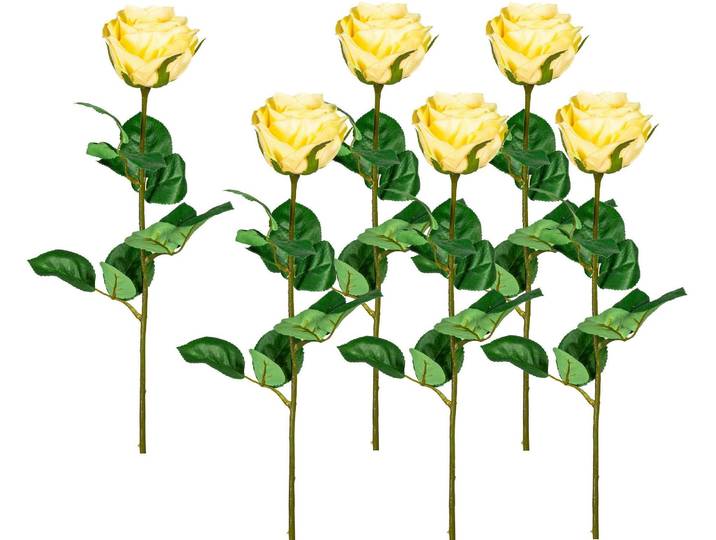 Kunstblume CREATIV GREEN, gelb, H:69cm, Kunststoff, Polyester, Kunstpflanzen, Kunstblume