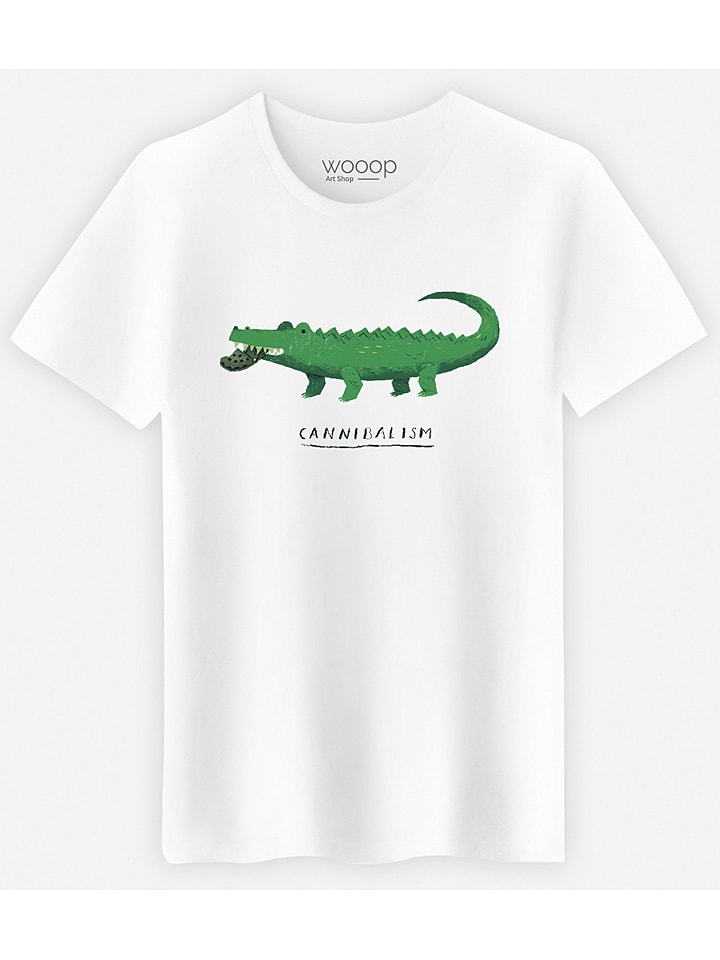 WOOOP Shirt in Weiß - S